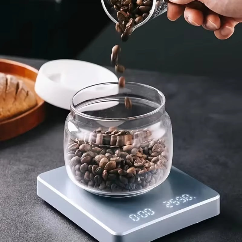 1Pc Coffee Scale Digital Coffee Scale with Timer Coffee Electronic Scale Household Kitchen Scale Kitchen Food Scale Kitchen Tool