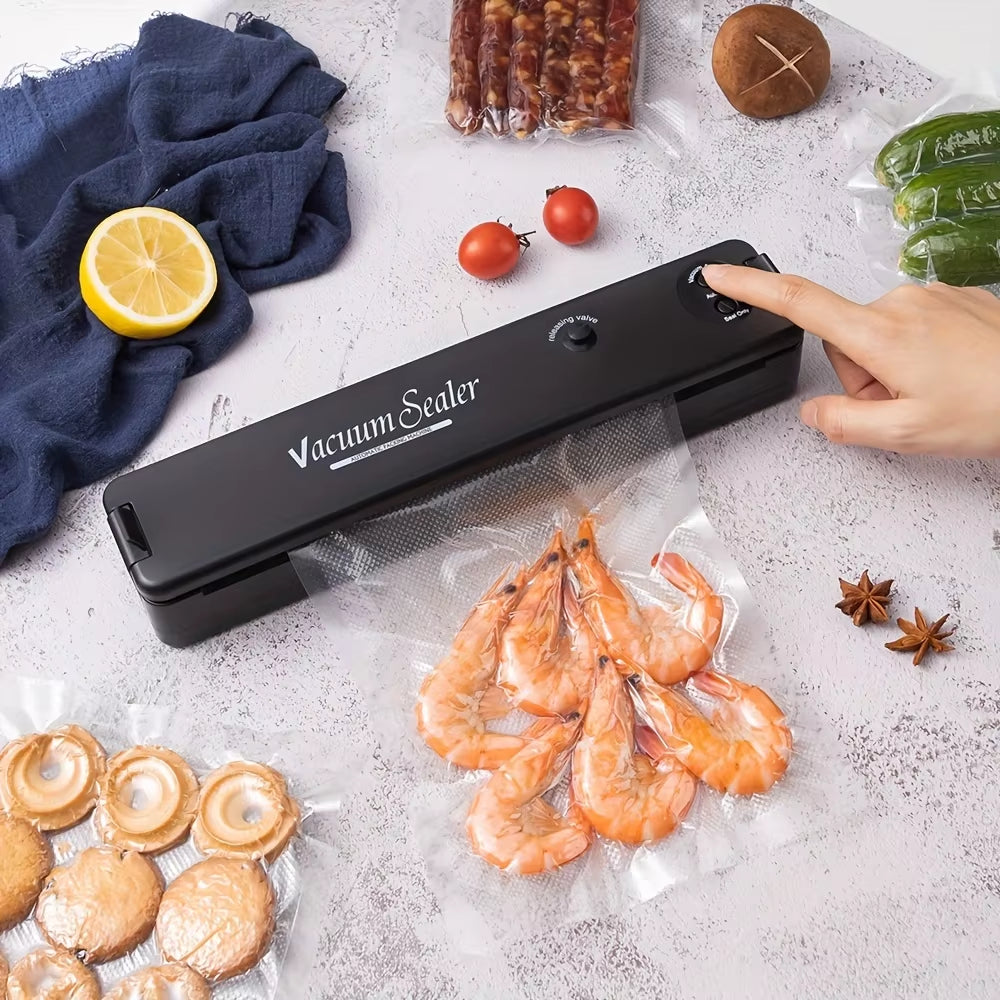 Vacuum Sealer Machine Food Vacuum Sealer for Food Saver Automatic Air Sealing System for Food Storage Dry with 10Pcs Seal Bags