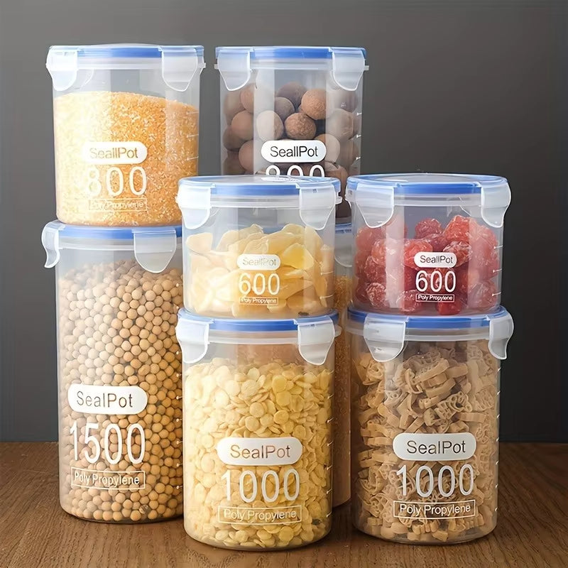 1Pc Grain Storage Tank Plastic Grain Storage Box Food Storage Jar Airtight Tank Container Home Kitchen Organizer